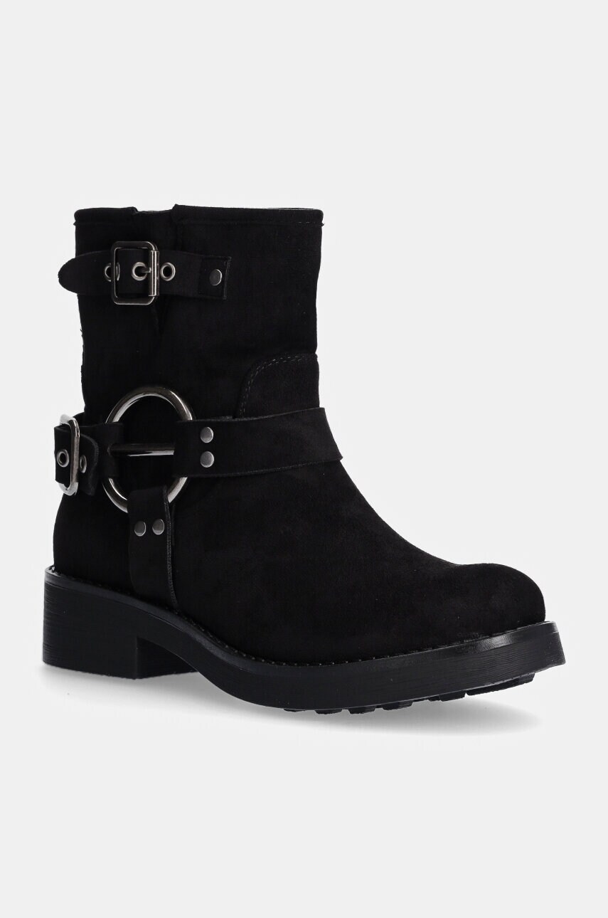 Answear Lab botine femei, culoarea negru, cu toc drept