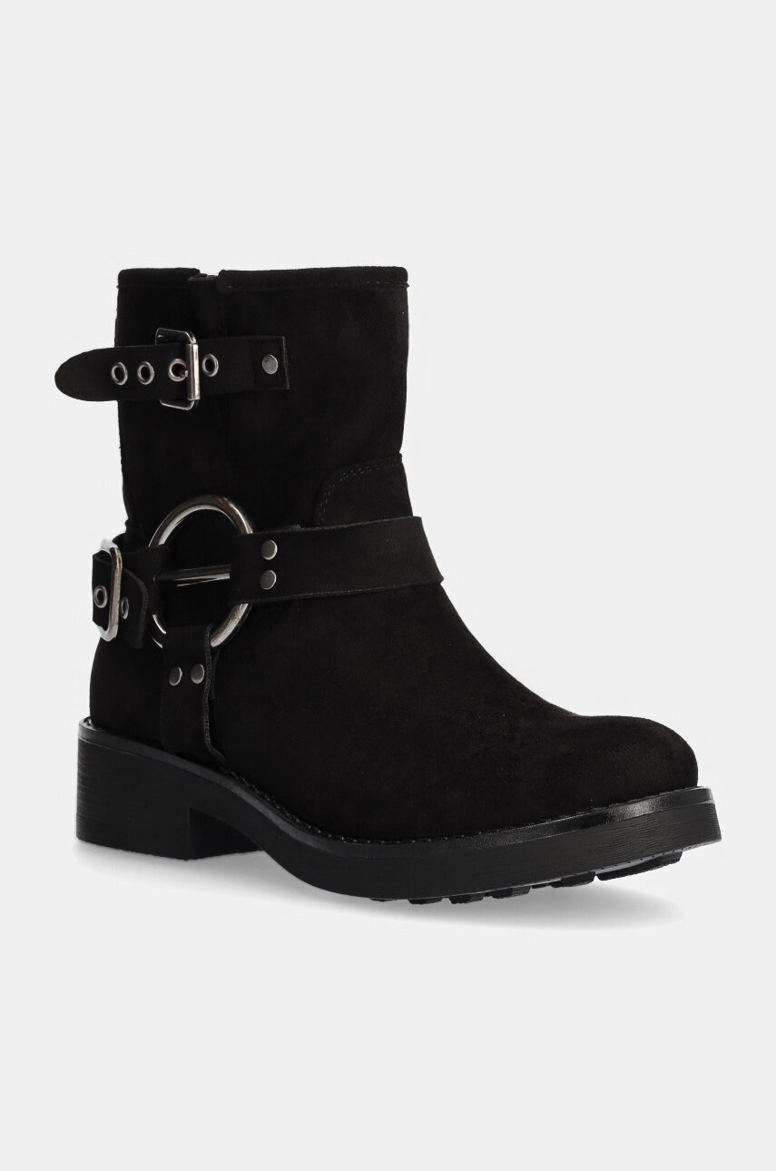 Answear Lab botine femei, culoarea negru, cu toc drept