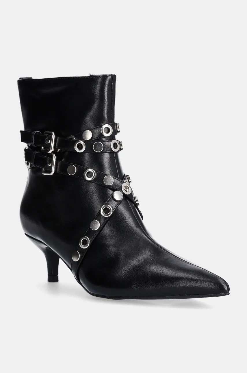 Answear Lab botine femei, culoarea negru, cu toc cui Answear Lab botine femei, culoarea negru, cu toc cui