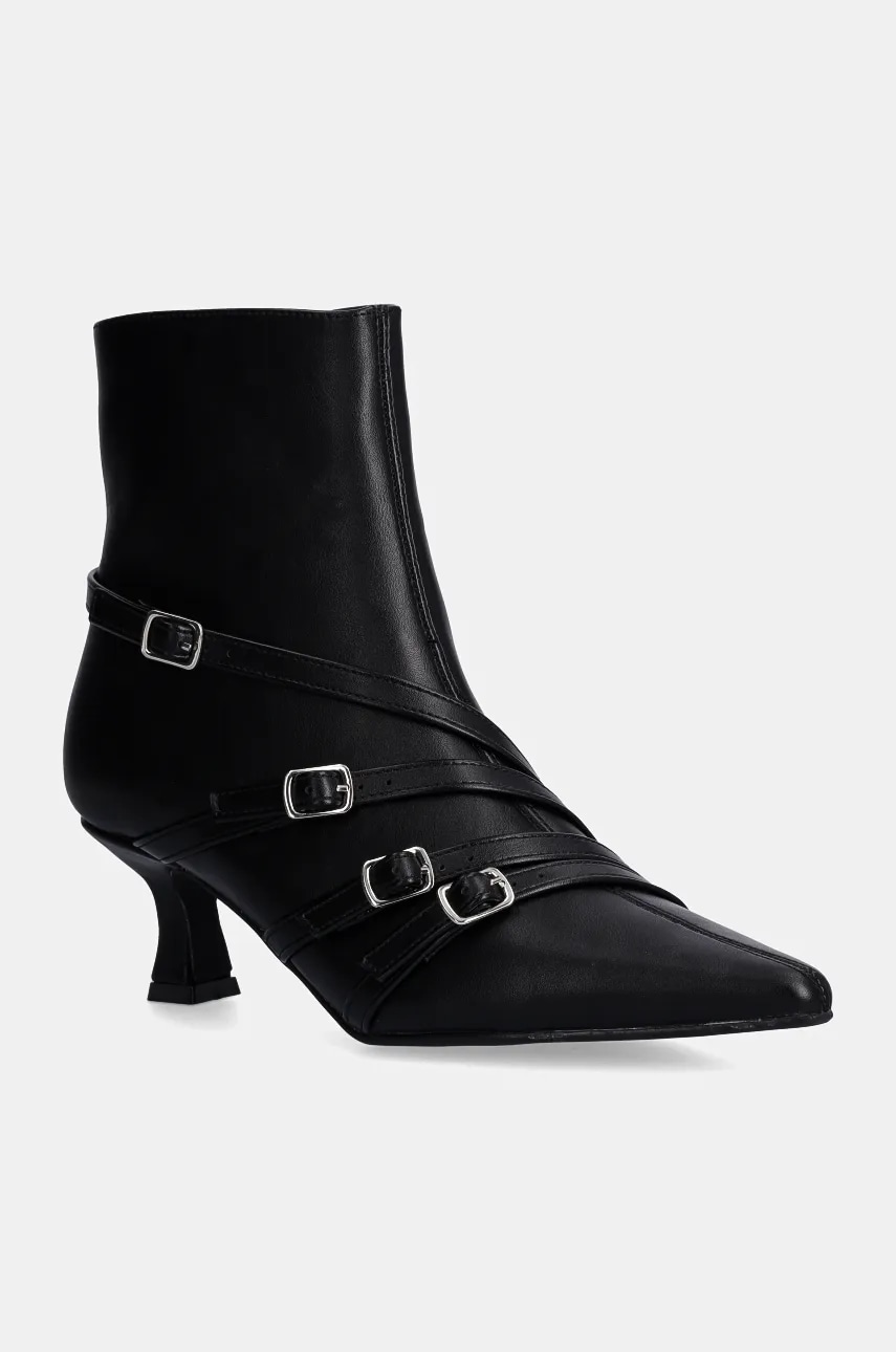 Answear Lab botine femei, culoarea negru, cu toc cui, izolare usoara Answear Lab botine femei, culoarea negru, cu toc cui, izolare usoara