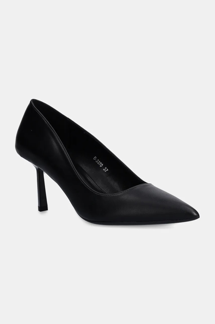 Answear Lab pantofi cu toc culoarea negru