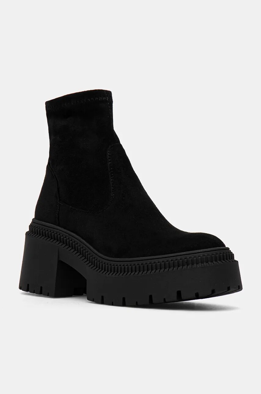 Answear Lab botine femei, culoarea negru, cu platforma
