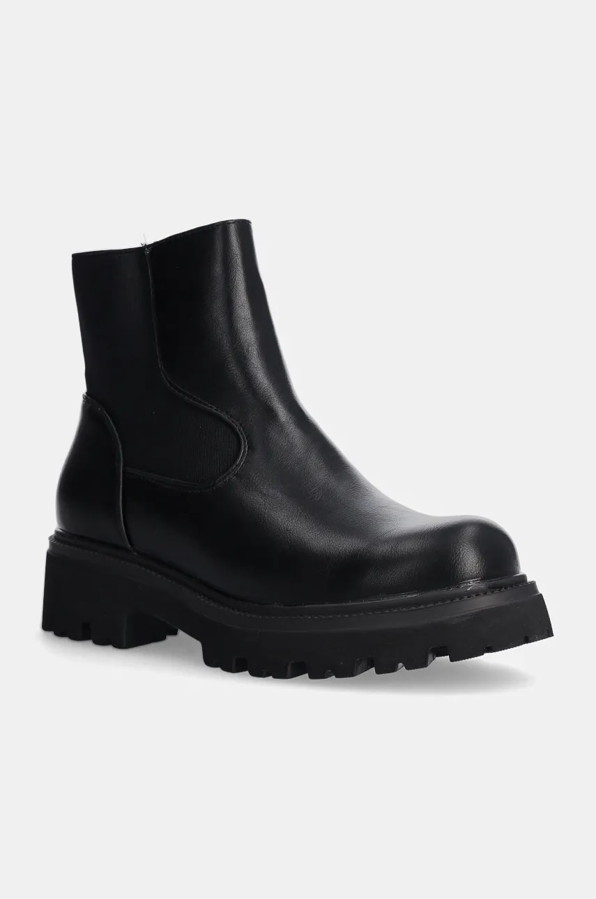 Answear Lab cizme femei, culoarea negru, cu platforma