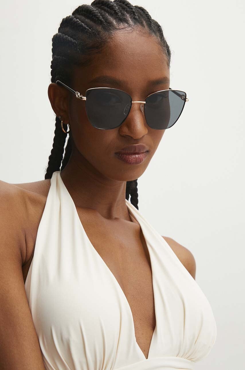 Answear Lab ochelari de soare femei, culoarea negru