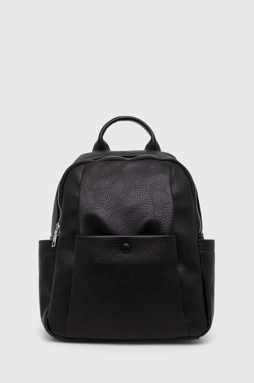 Answear Lab rucsac femei, culoarea negru, mic, neted