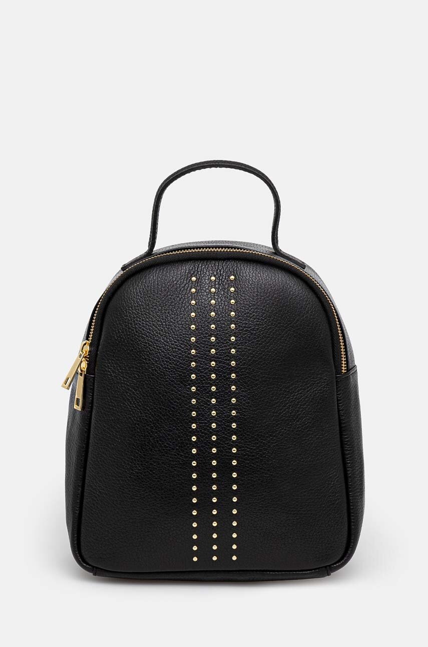 

Раница Answear Lab в черно малък размер с апликация, Черен