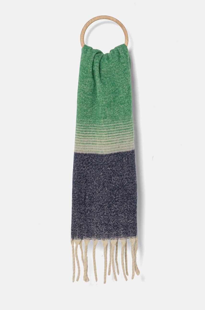 Answear Lab fular femei, culoarea verde, modelator Answear Lab fular femei, culoarea verde, modelator