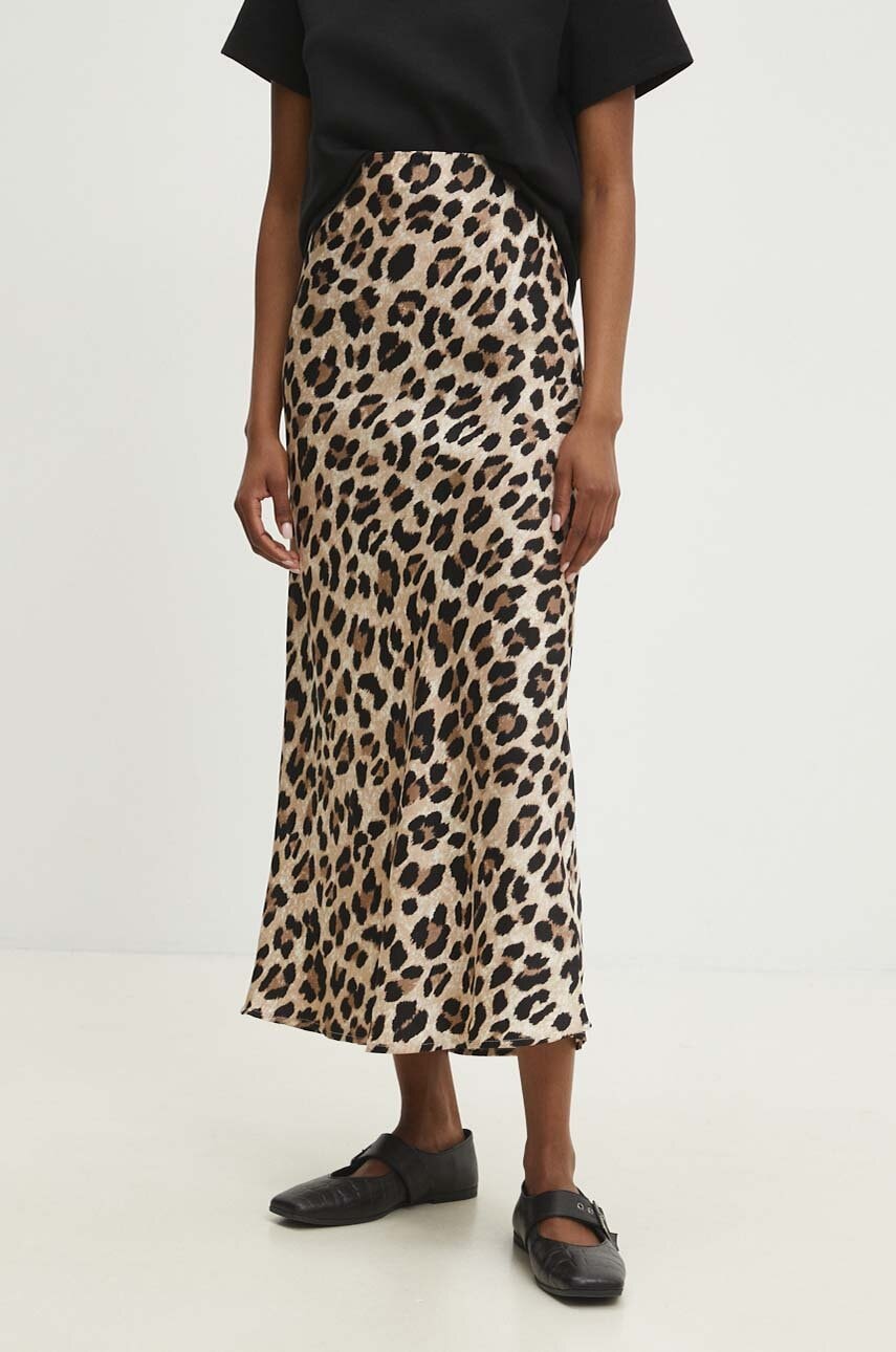 Answear Lab fusta culoarea bej, maxi, creion