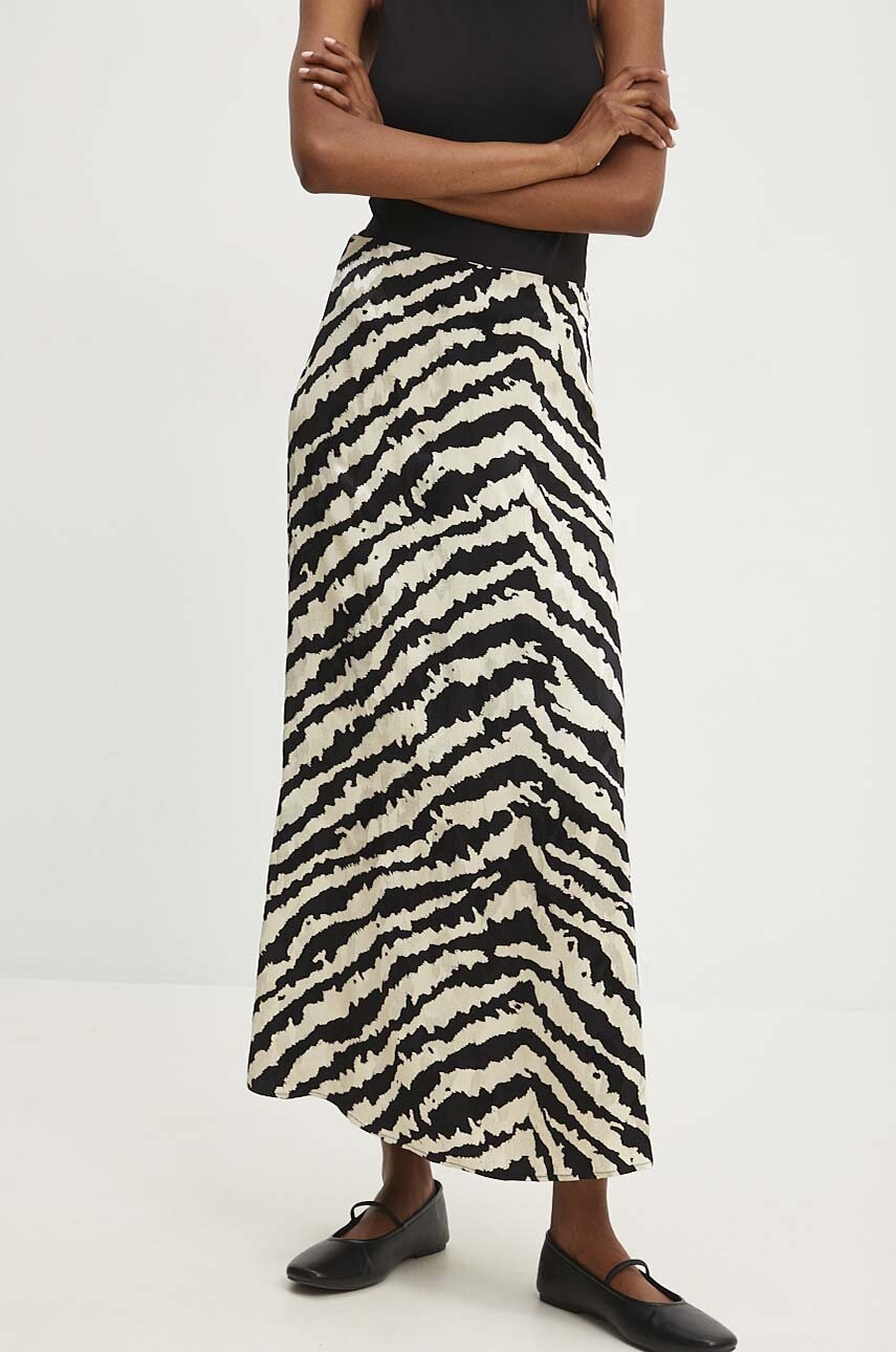 Answear Lab fustă culoarea negru, maxi, evazati Answear Lab fustă culoarea negru, maxi, evazati