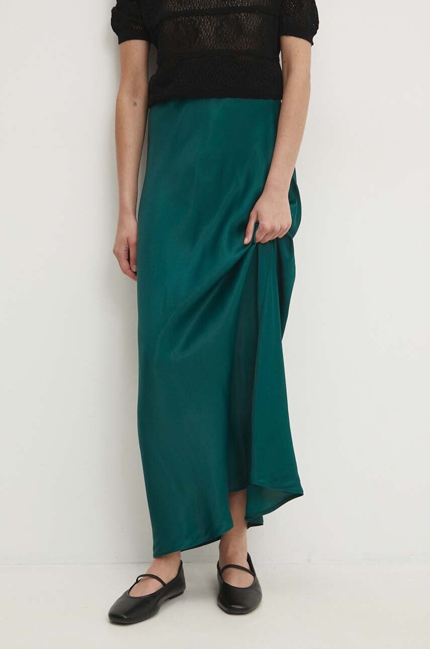 Answear Lab fustă culoarea verde, maxi, drept