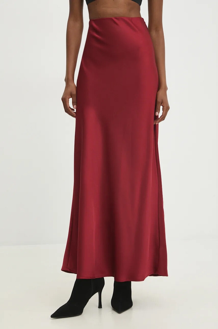 Answear Lab fusta culoarea bordo, maxi, drept Answear Lab fusta culoarea bordo, maxi, drept