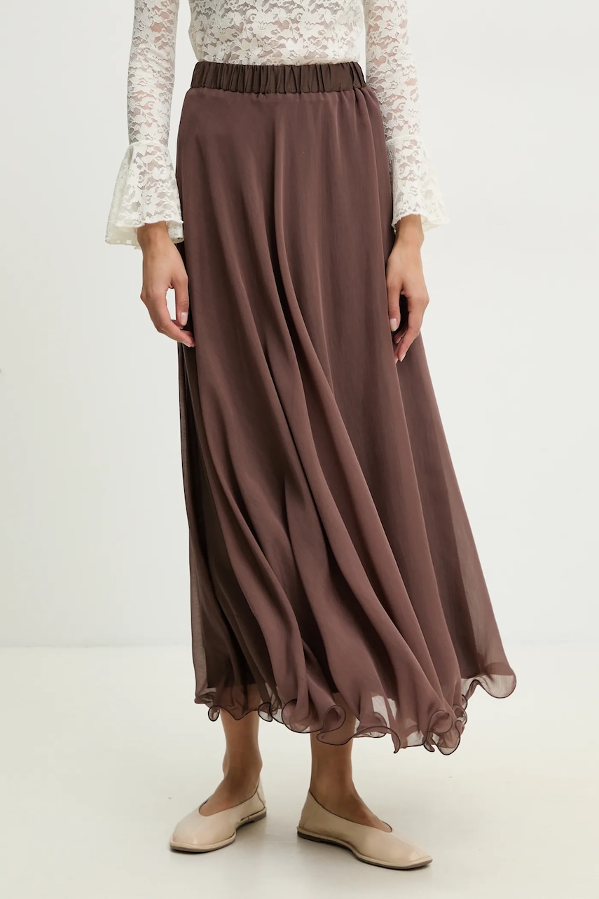 Answear Lab fusta culoarea negru, maxi, evazati Answear Lab fusta culoarea negru, maxi, evazati