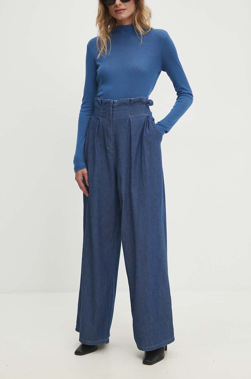 Answear Lab pantaloni femei, lat, high waist