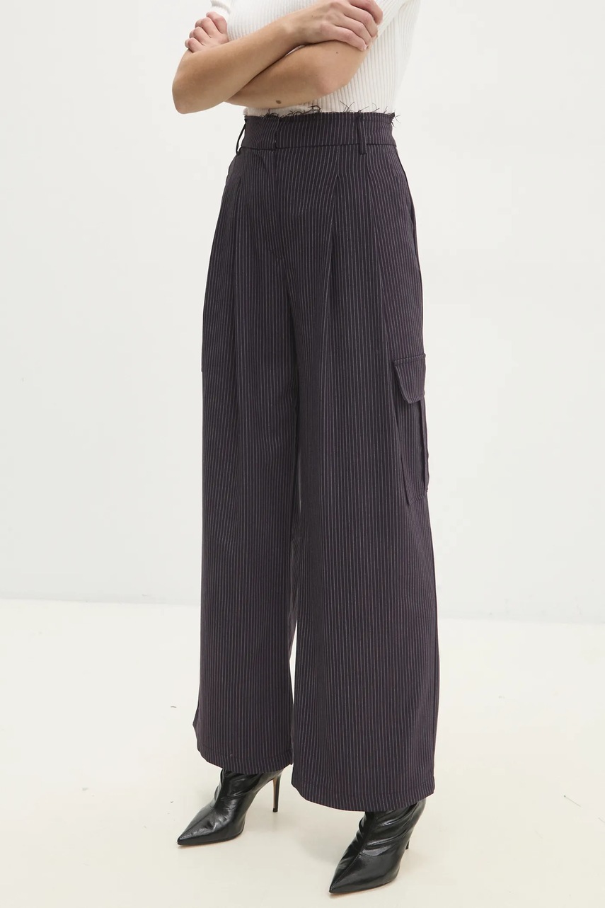 Παντελόνι Answear.LAB χρώμα: μοβ φωτογραφία