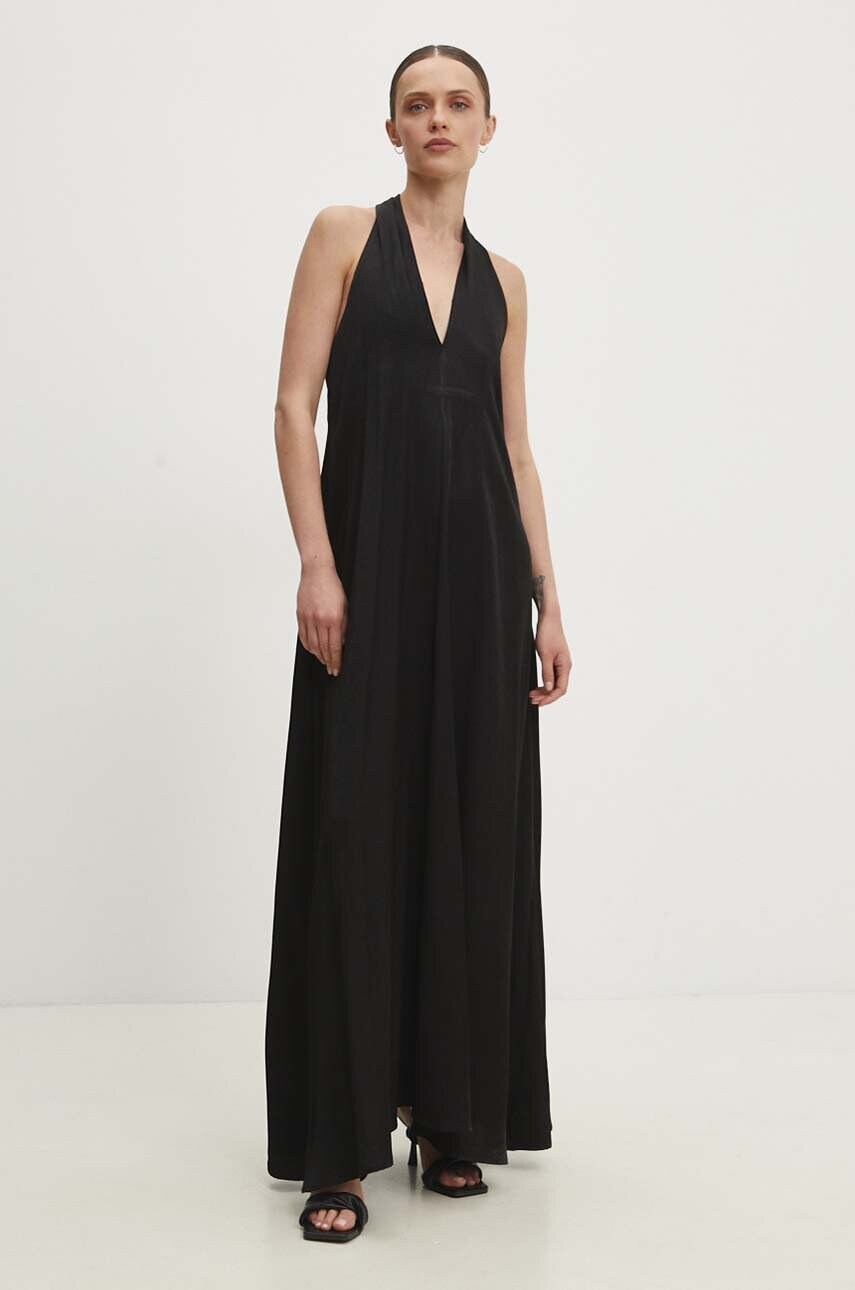 Answear Lab rochie culoarea negru, maxi, drept