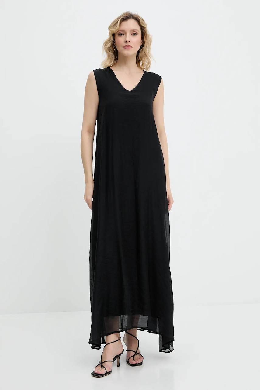 Answear Lab rochie culoarea rosu, maxi, evazati Answear Lab rochie culoarea rosu, maxi, evazati