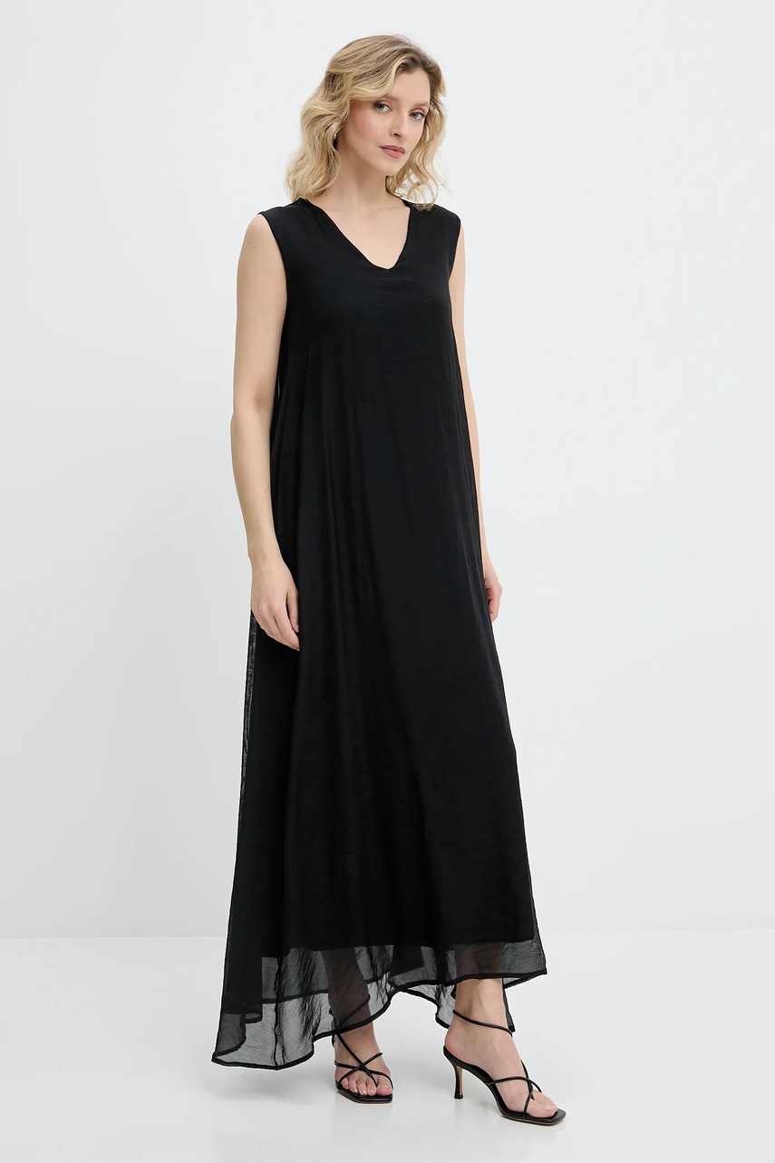 Платье Answear.LAB цвет красный maxi расклешённая