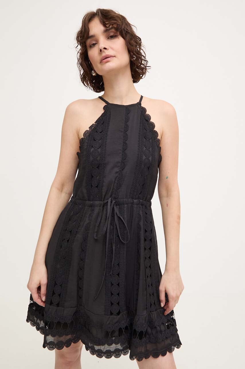 Answear Lab rochie culoarea negru, mini, evazati Answear Lab rochie culoarea negru, mini, evazati