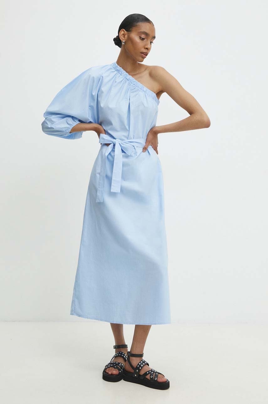 Answear Lab rochie din bumbac maxi, evazati Answear Lab rochie din bumbac maxi, evazati