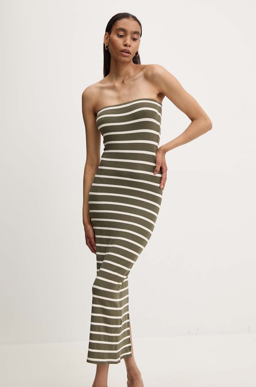 Answear Lab rochie culoarea verde, midi, mulată