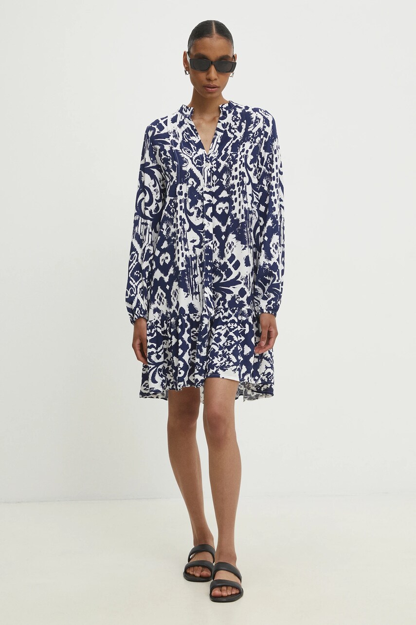 Answear Lab rochie culoarea albastru marin, mini, evazati