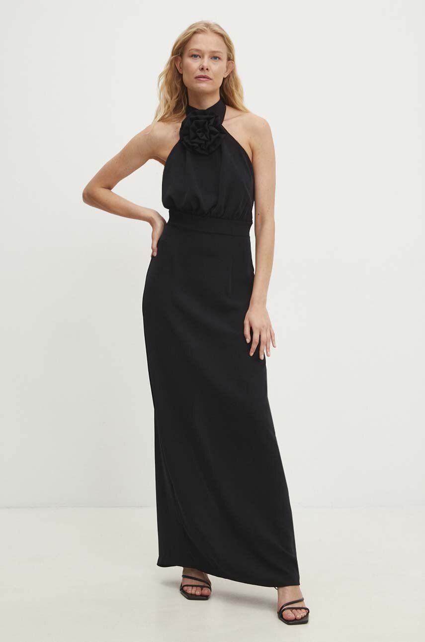 Answear Lab rochie culoarea negru, maxi, mulata