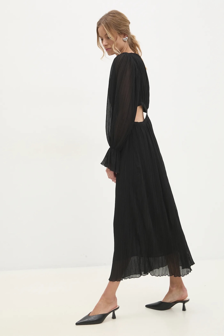Answear Lab rochie culoarea negru, maxi, evazata
