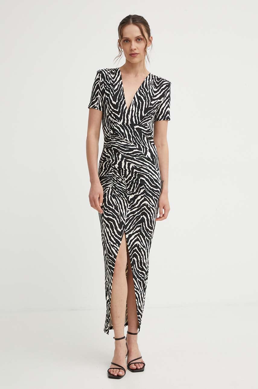 Answear Lab rochie culoarea negru, midi, mulată