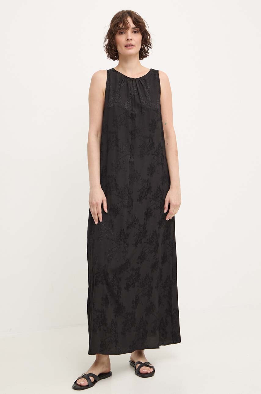 Answear Lab rochie culoarea negru, maxi, evazată