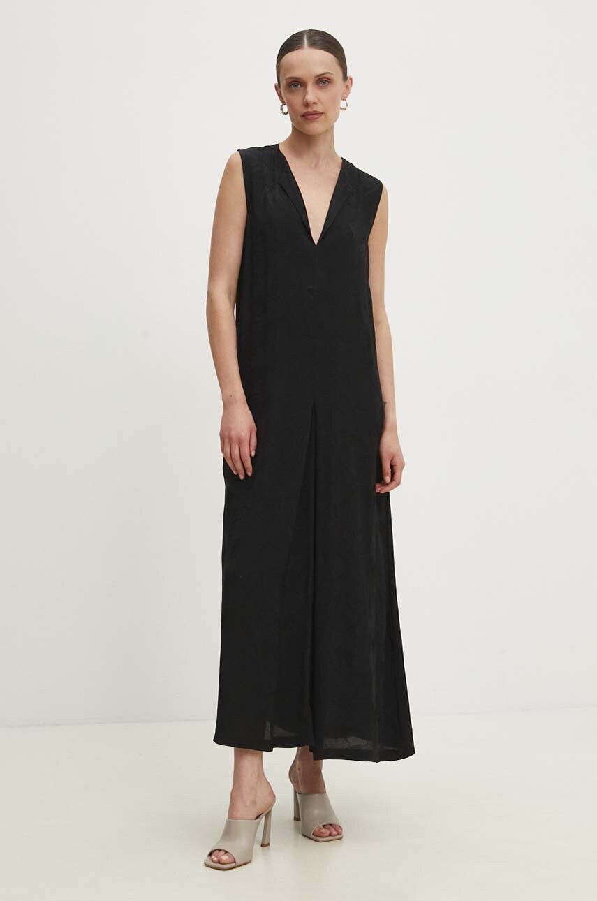 Answear Lab rochie culoarea negru, maxi, drept