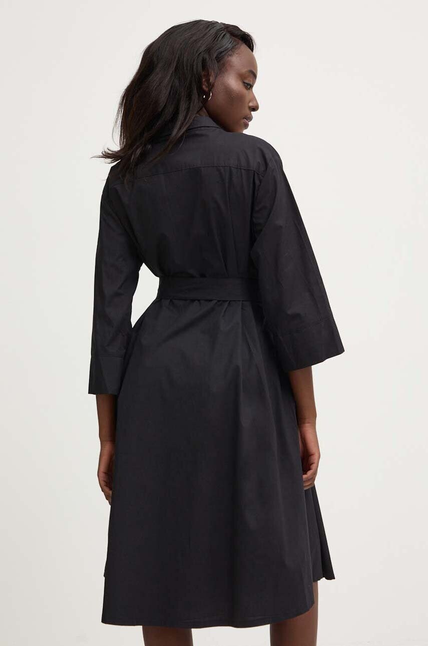 Бавовняна сукня Answear Lab колір чорний mini oversize