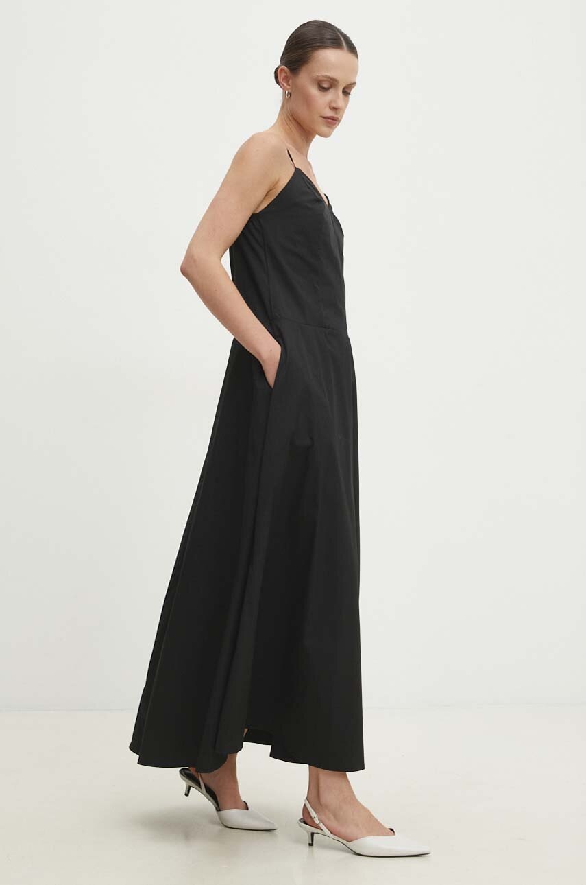 Answear Lab rochie culoarea negru, maxi, evazati