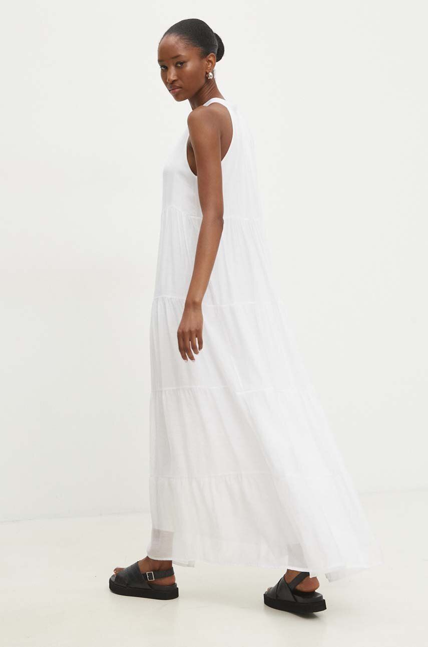 Answear Lab rochie culoarea alb, mini, evazată