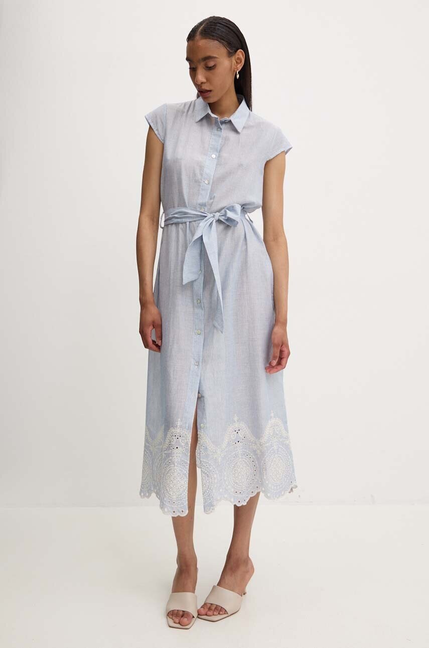 Answear Lab rochie din bumbac midi, evazati