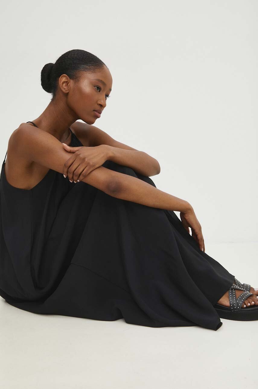 Сукня Answear Lab колір чорний maxi oversize 