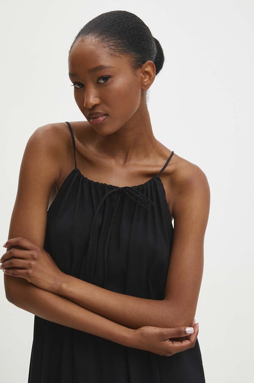Сукня Answear Lab колір чорний maxi oversize 