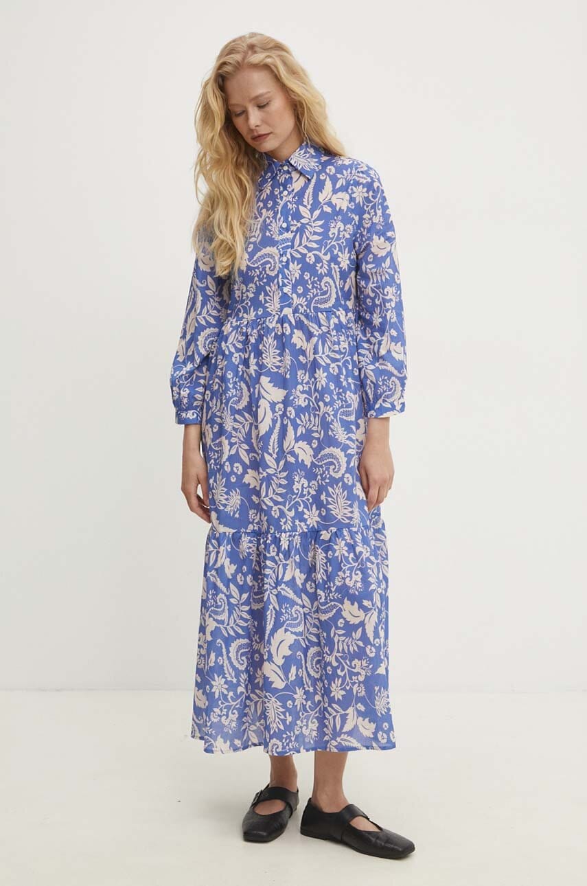 Answear Lab rochie din bumbac midi, evazata