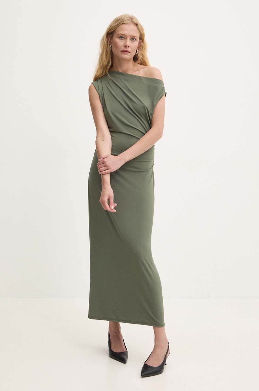 Answear Lab rochie culoarea verde, maxi, mulată