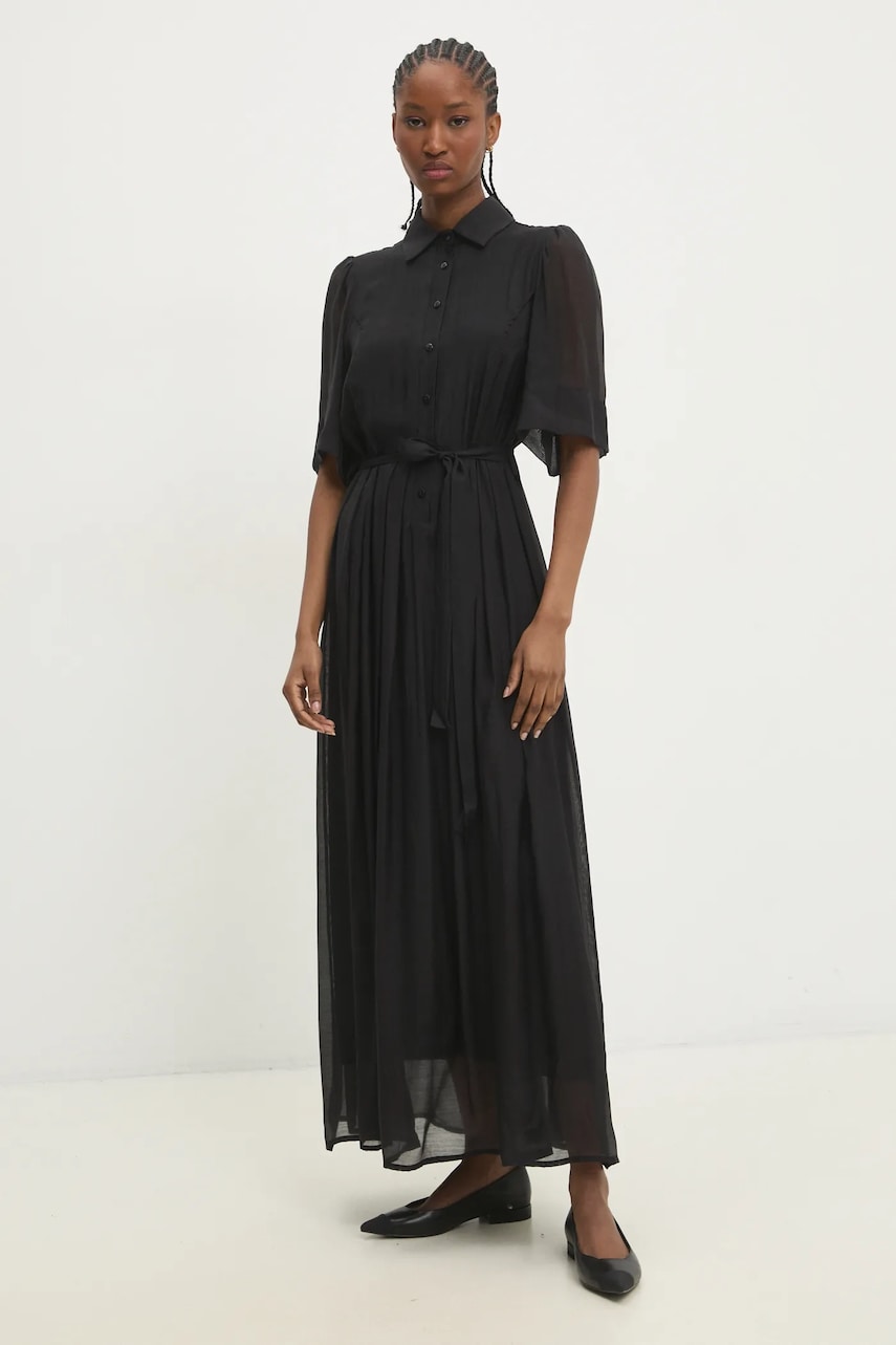 Answear Lab rochie culoarea negru, maxi, evazati