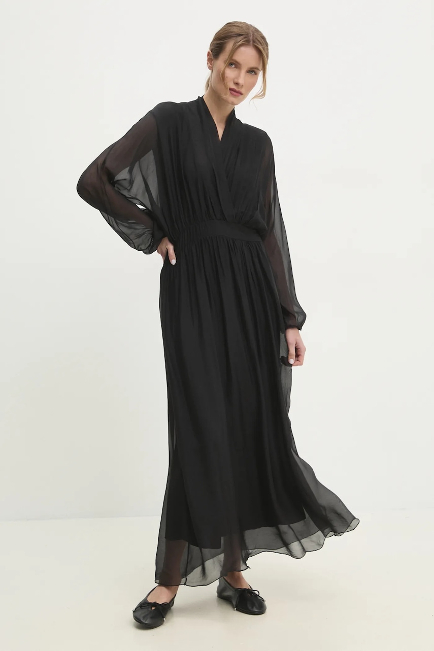 Answear Lab rochie culoarea negru, maxi, drept