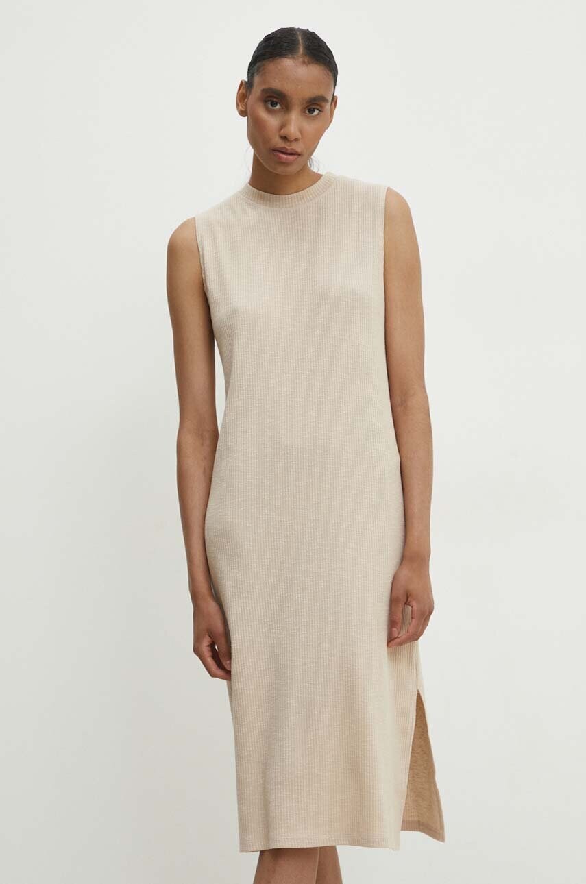 Answear Lab rochie culoarea bej, mini, drept