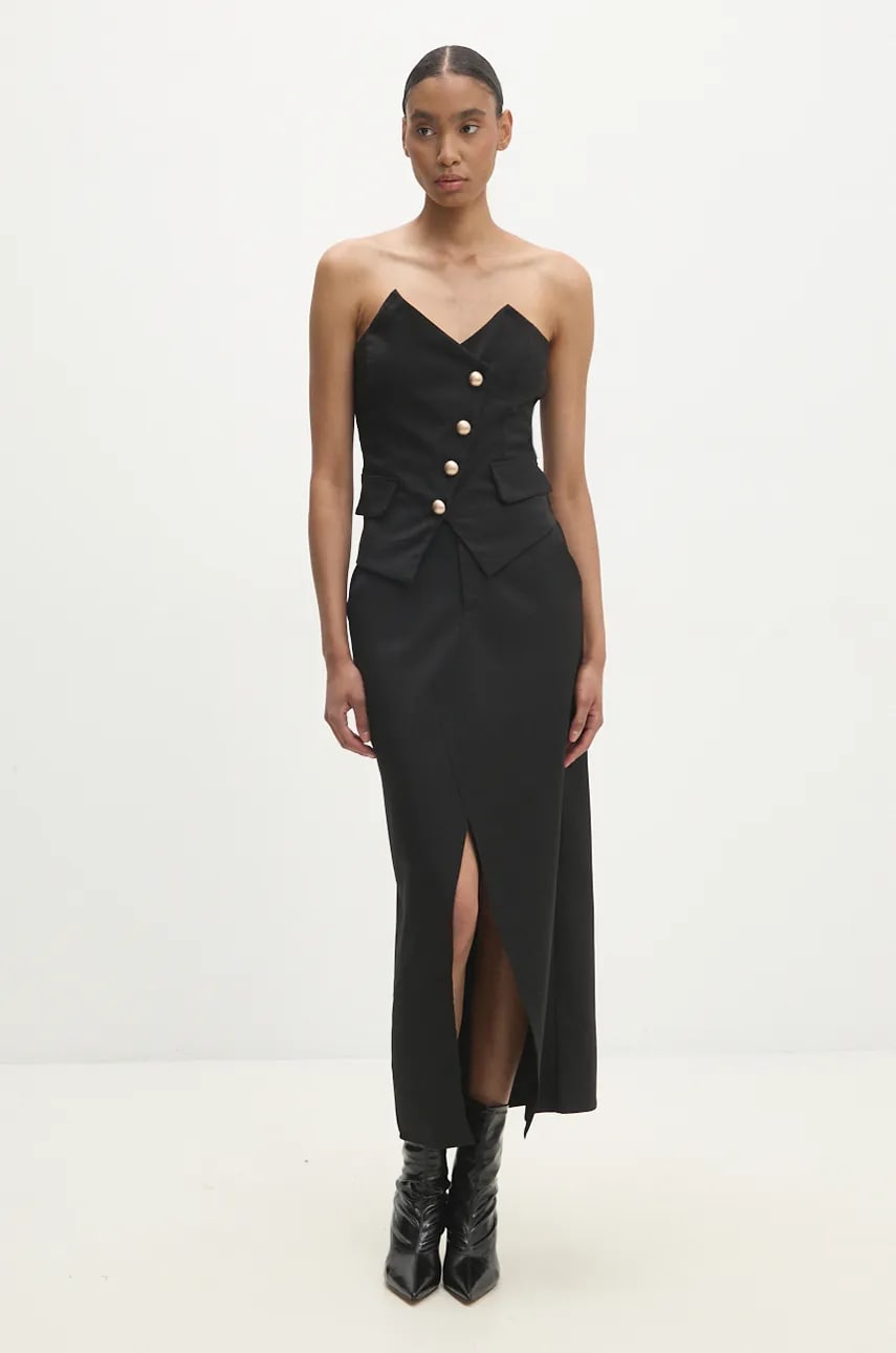 Answear Lab compleu femei, culoarea negru