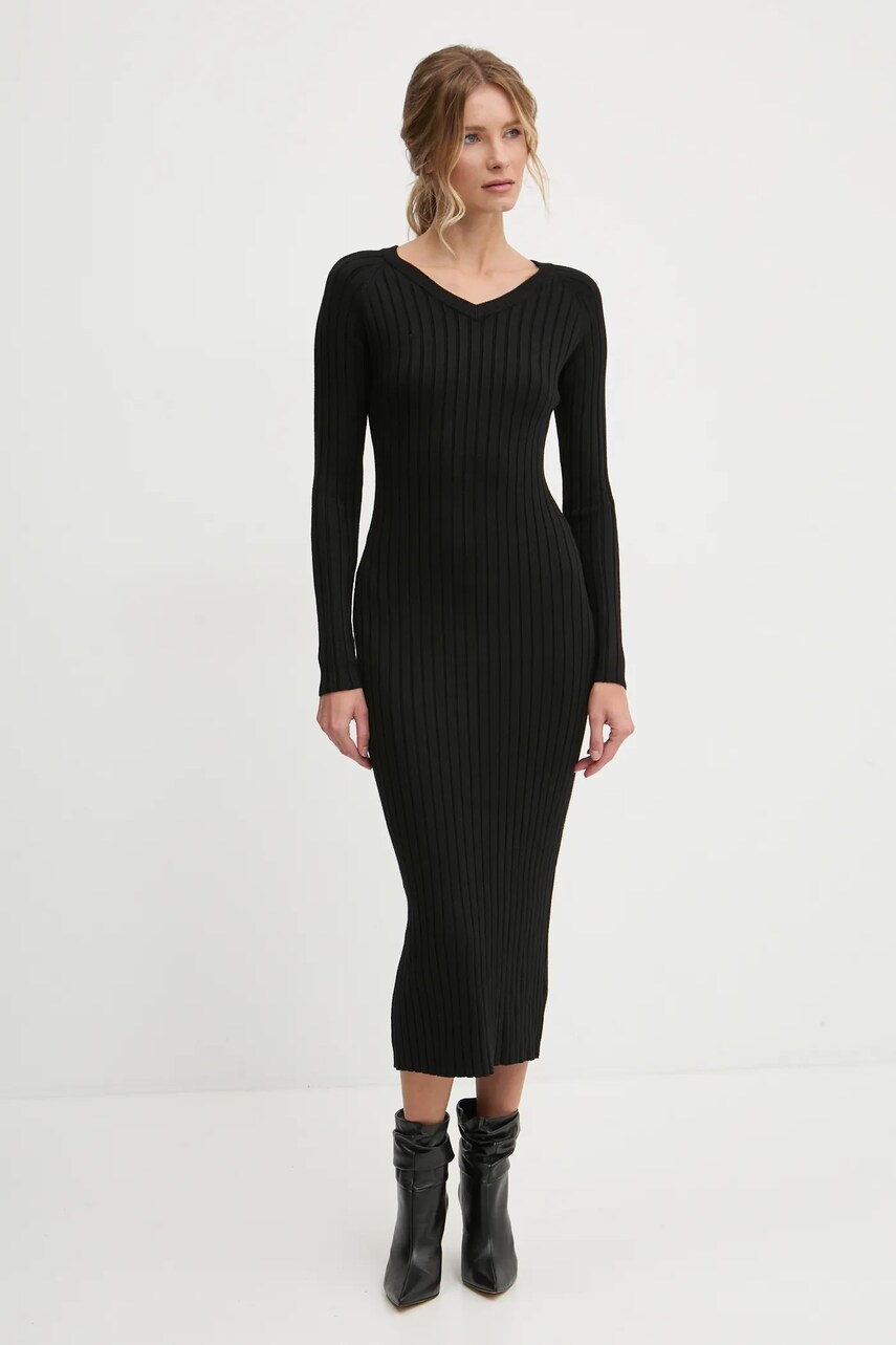 Answear Lab rochie culoarea negru, mini, mulată