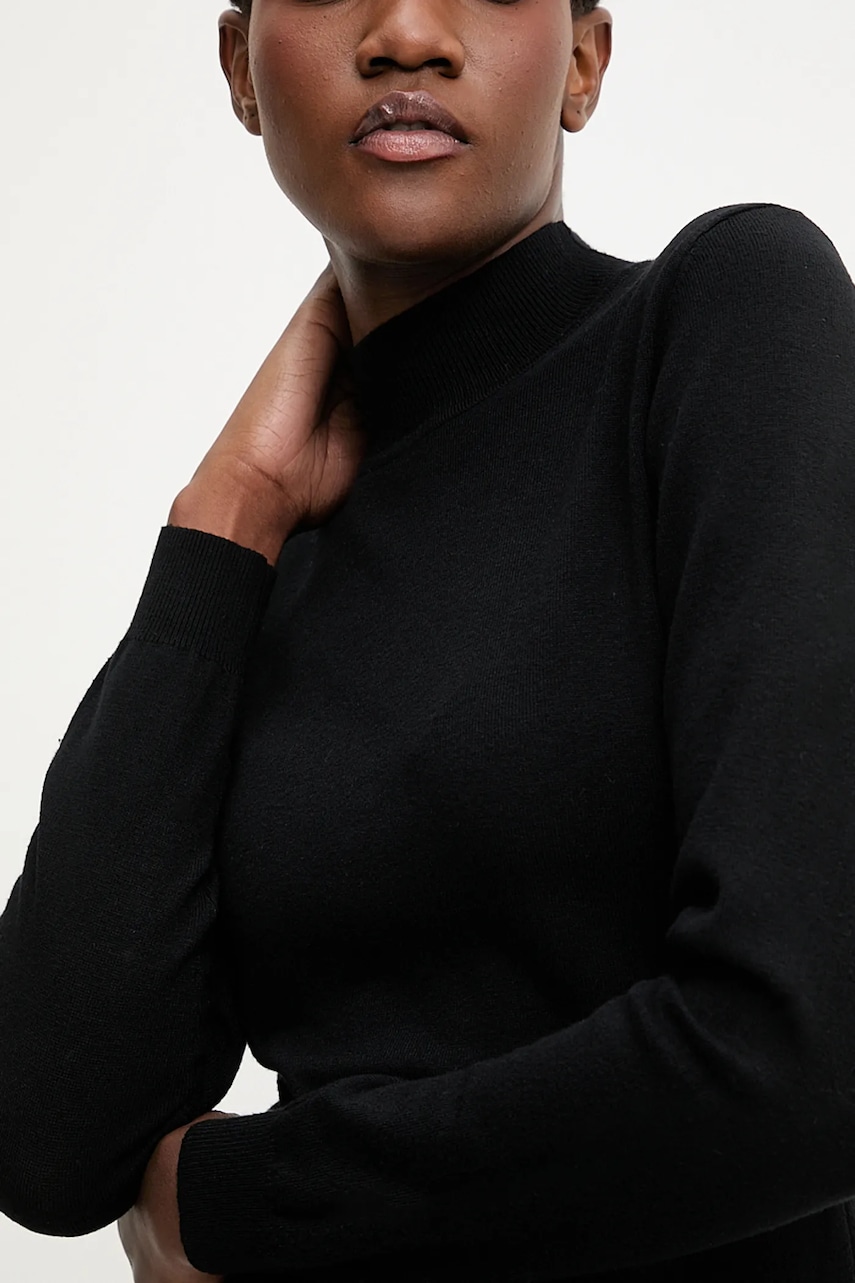 Answear Lab pulover de cașmir culoarea negru, light