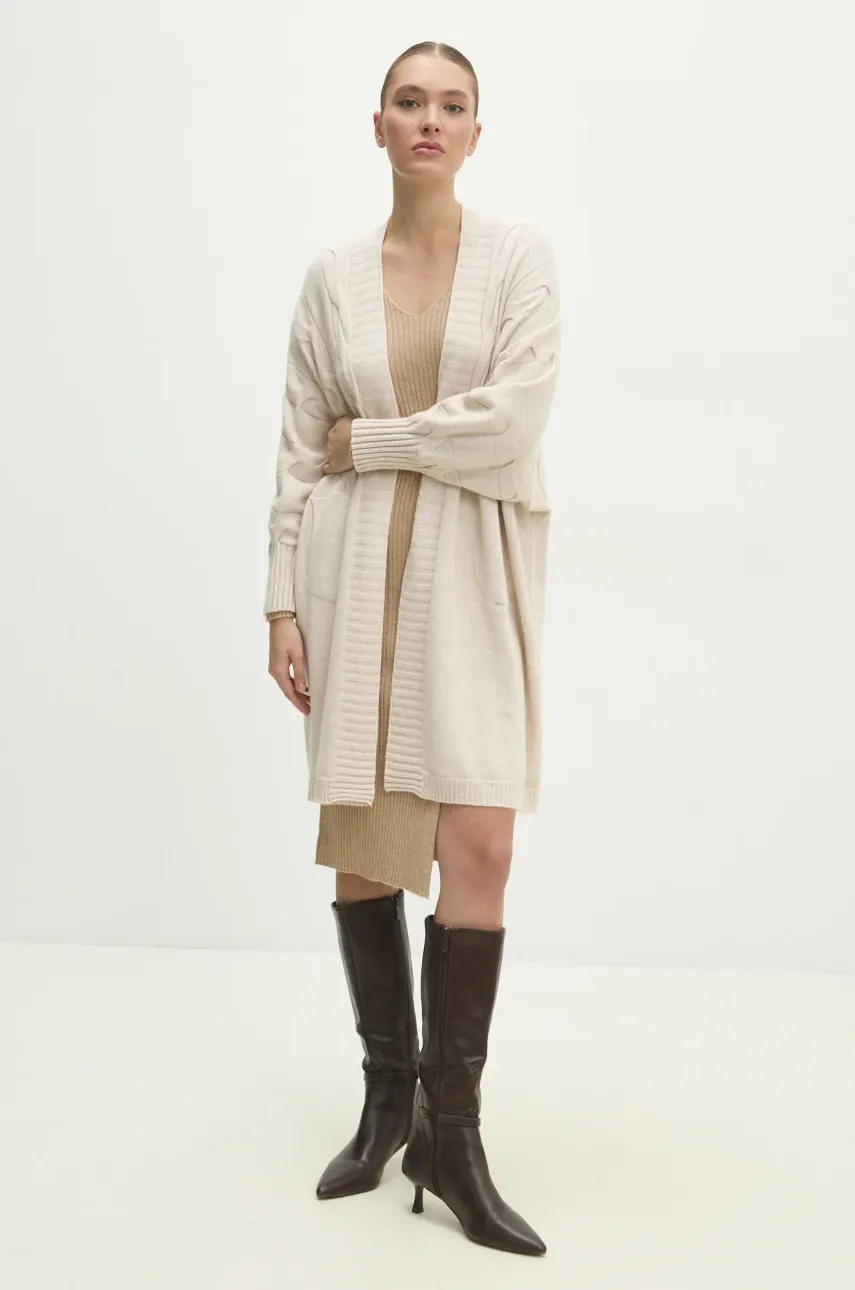 Джемпер Answear.LAB женский цвет бежевый лёгкий Джемпер Answear.LAB женский цвет бежевый лёгкий