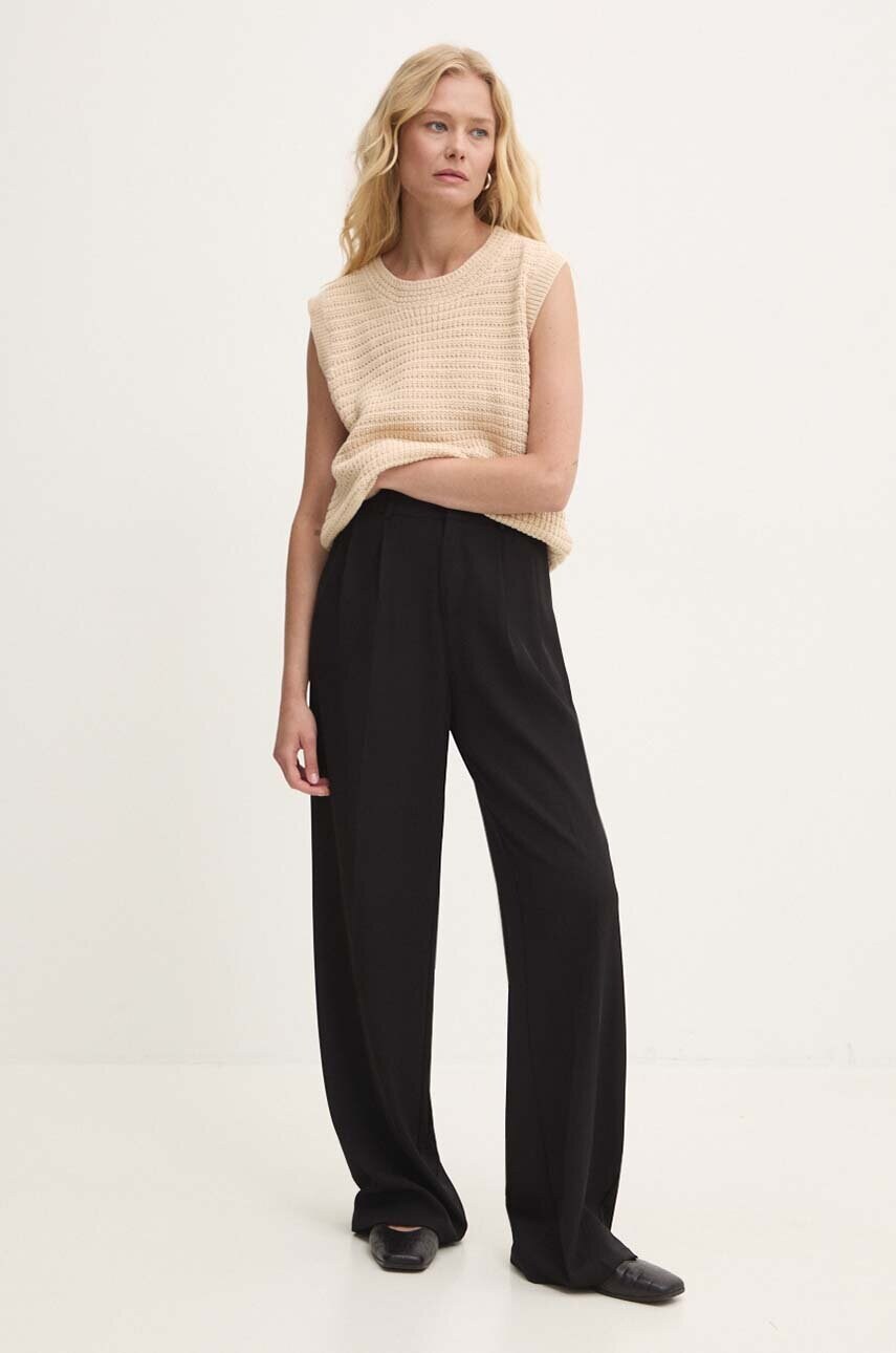 Answear Lab vesta culoarea bej, light
