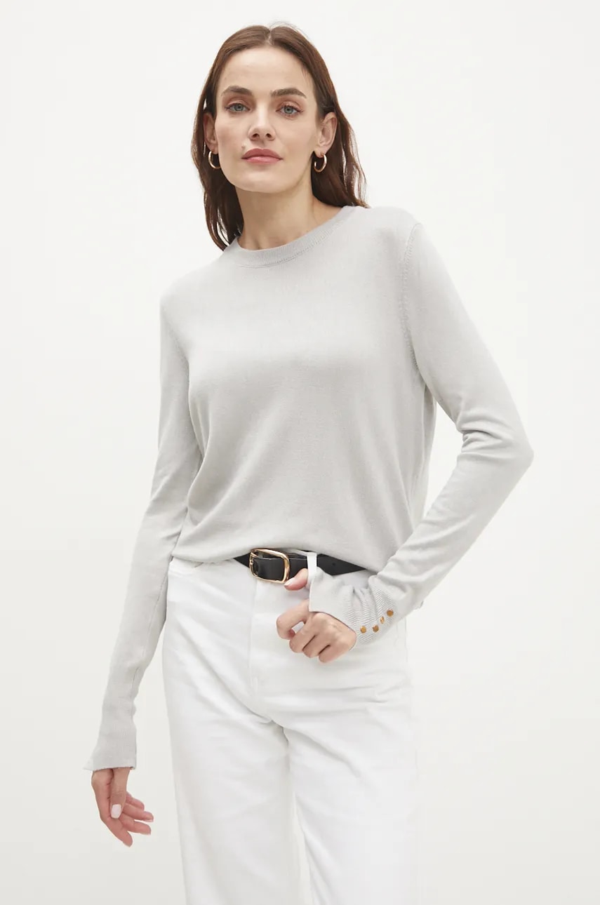 Answear Lab pulover femei, culoarea gri, light