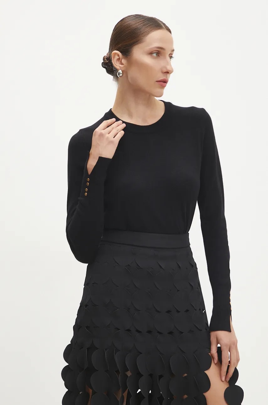 Answear Lab pulover femei, culoarea negru, light Answear Lab pulover femei, culoarea negru, light