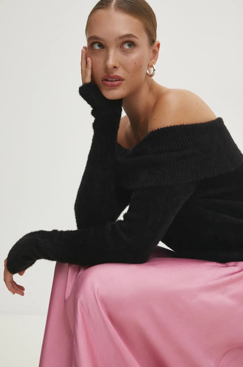 Answear Lab pulover femei, culoarea negru
