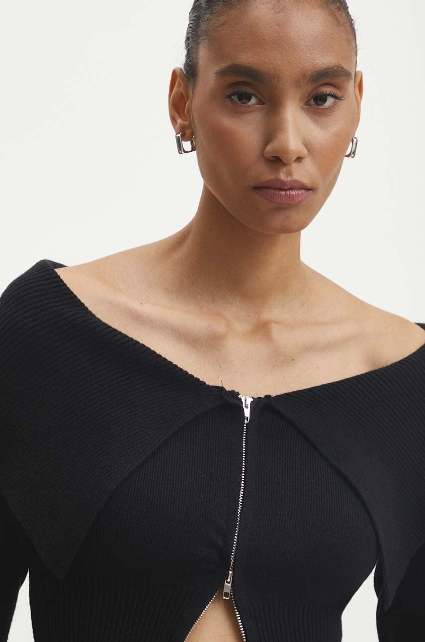 Answear Lab cardigan femei, culoarea negru, light